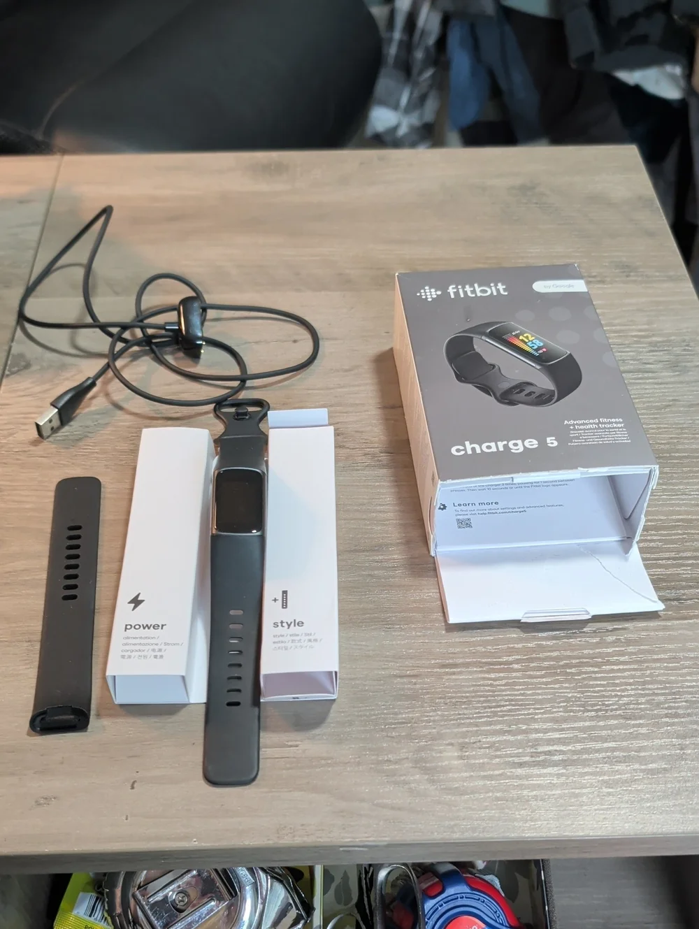 Rarely Used Fitbit Charge 5 Fitness Tracker In Box